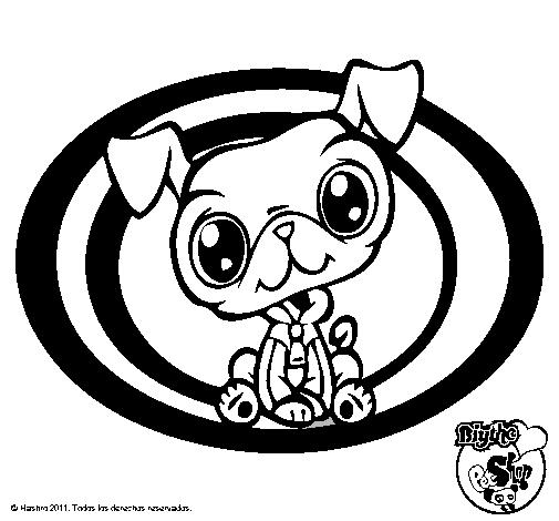 Dibujo Perrito Littlest Pet Shop pintado por pibichetoli