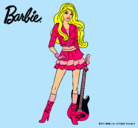 Dibujo Barbie rockera pintado por Michuuuu