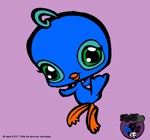 Dibujo Pajarito Littlest Pet Shop pintado por Adanielys