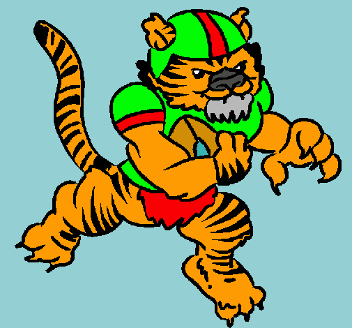 Dibujo Jugador tigre pintado por jdvc