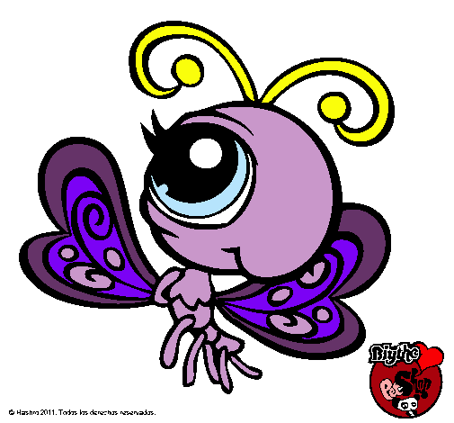 Dibujo Mariposa Littlest Pet Shop 2 pintado por nerea21