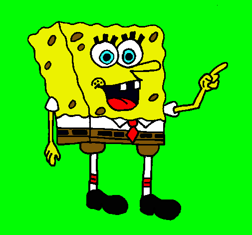 Dibujo Bob Esponja pintado por carla28