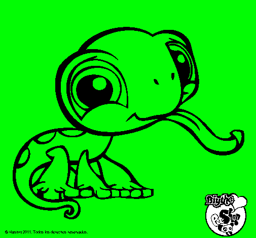 Dibujo Lagarto Littlest Pet Shop pintado por noraeloy