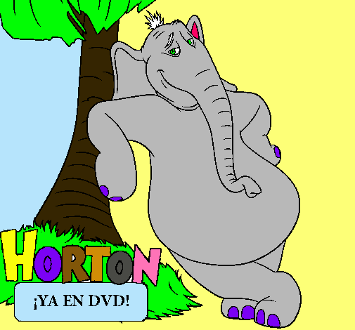 Dibujo Horton pintado por veritobaby