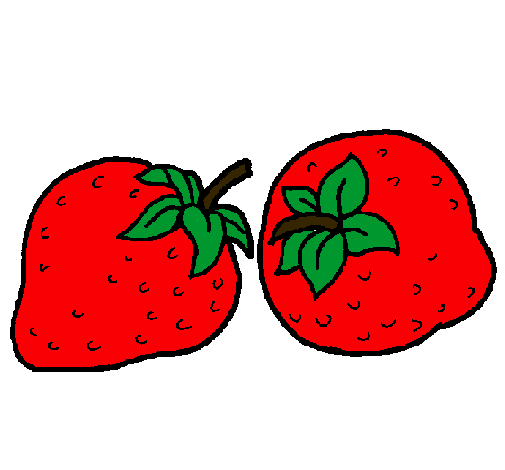 Dibujo fresas pintado por yuyis