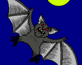 Dibujo Murciélago perro pintado por vampi