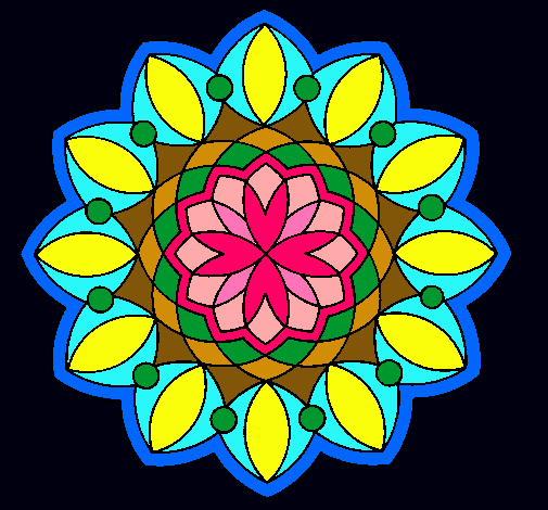 Dibujo Mandala 3 pintado por strellhada