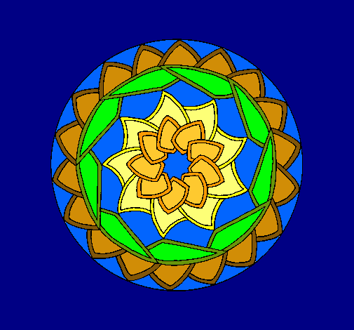 Dibujo Mandala 1 pintado por strellhada