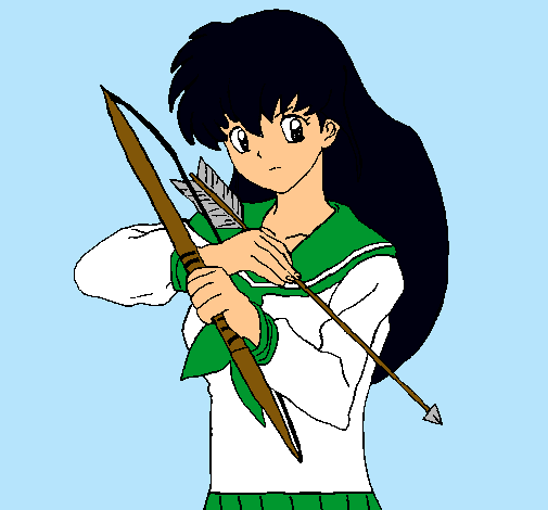 Dibujo Kagome pintado por killen12