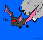 Dibujo Murciélago loco pintado por dumbo