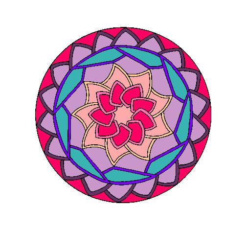 Dibujo Mandala 1 pintado por catha