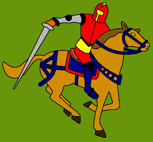 Dibujo Caballero a caballo IV pintado por markuchi