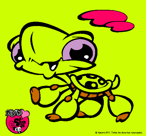 Dibujo Tortuga Littlest Pet Shop pintado por escorpiom