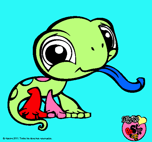 Dibujo Lagarto Littlest Pet Shop pintado por ValentinaG