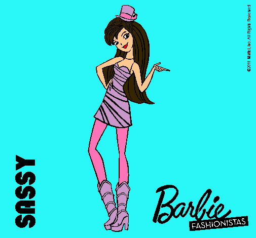 Dibujo Barbie Fashionista 2 pintado por Sandritha