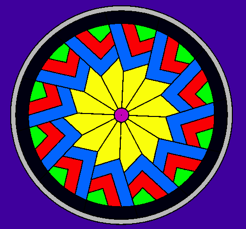 Dibujo Mandala 24 pintado por banker