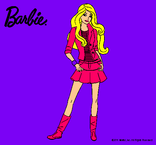 Dibujo Barbie juvenil pintado por Melaniebes