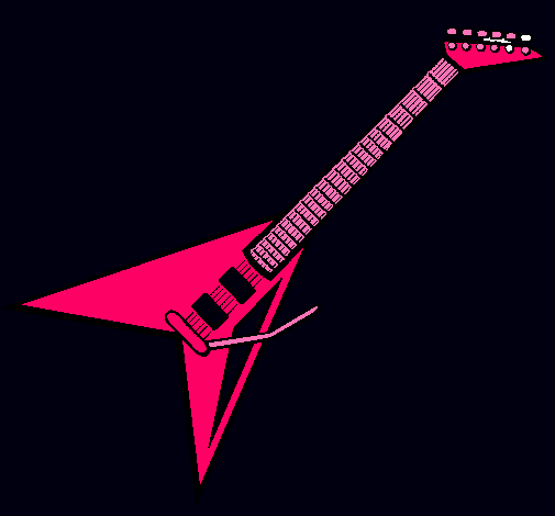 Dibujo Guitarra eléctrica II pintado por luisaben04