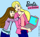 Dibujo El nuevo portátil de Barbie pintado por Michuuuu