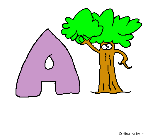 Dibujo Árbol pintado por andreii