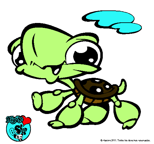 Dibujo Tortuga Littlest Pet Shop pintado por nerea21