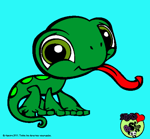 Dibujo Lagarto Littlest Pet Shop pintado por ivanna4