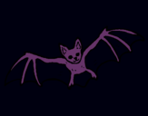 Dibujo Murciélago volando pintado por lorena8