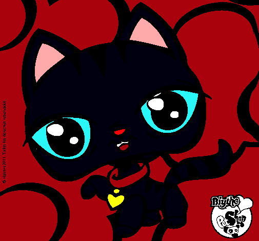 Dibujo Gatito Littlest Pet Shop pintado por maria7ronaldo