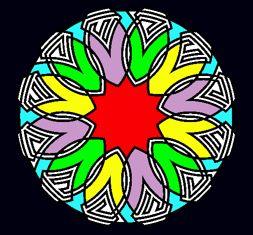 Dibujo Mandala 37 pintado por kunbasbol