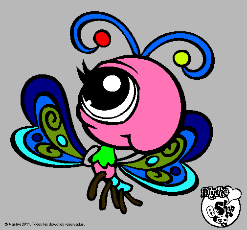 Dibujo Mariposa Littlest Pet Shop 2 pintado por krish