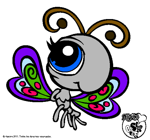 Dibujo Mariposa Littlest Pet Shop 2 pintado por nataliavar