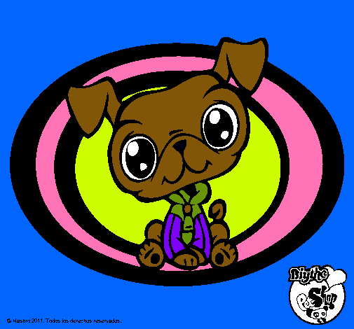 Dibujo Perrito Littlest Pet Shop pintado por PrinNadia