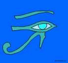 Dibujo Ojo Horus pintado por pistachito63