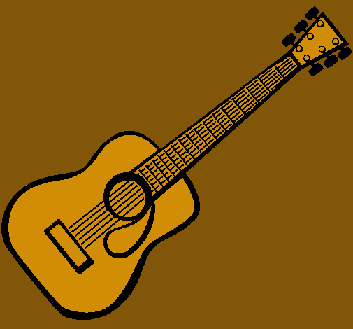 Dibujo Guitarra española II pintado por tiadani