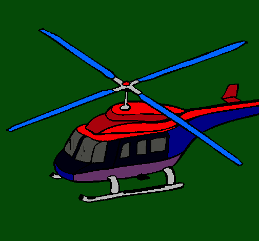 Dibujo Helicóptero  pintado por aggu