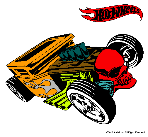 Dibujo Hot Wheels 8 pintado por lauragbv