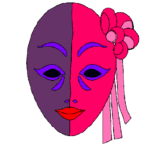 Dibujo Máscara italiana pintado por candesua