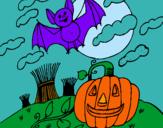 Dibujo Paisaje de Halloween pintado por catalinanavi