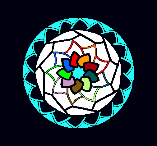 Dibujo Mandala 1 pintado por Luzmor