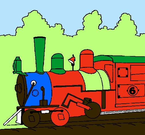 Dibujo Locomotora pintado por sam07