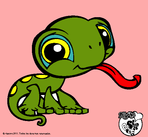 Dibujo Lagarto Littlest Pet Shop pintado por berta123