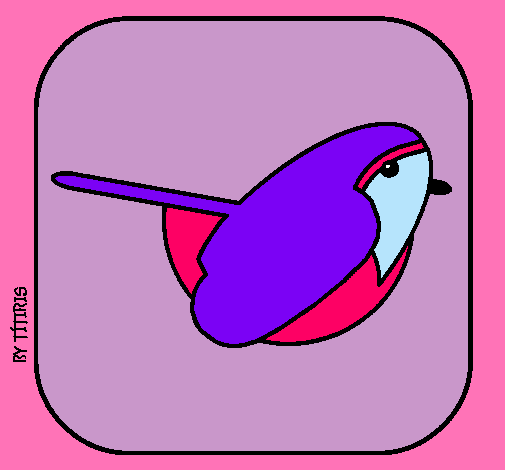 Dibujo Pájaro II pintado por candesua