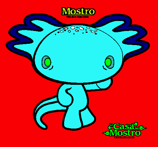 Dibujo Mostro 2 pintado por tiadani