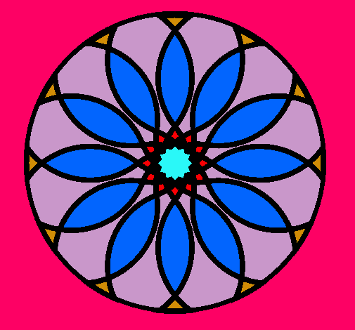 Dibujo Mandala 38 pintado por garybaldi