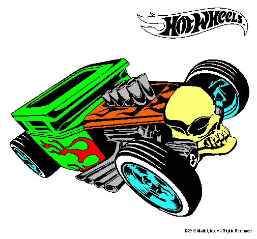 Dibujo Hot Wheels 8 pintado por pelota