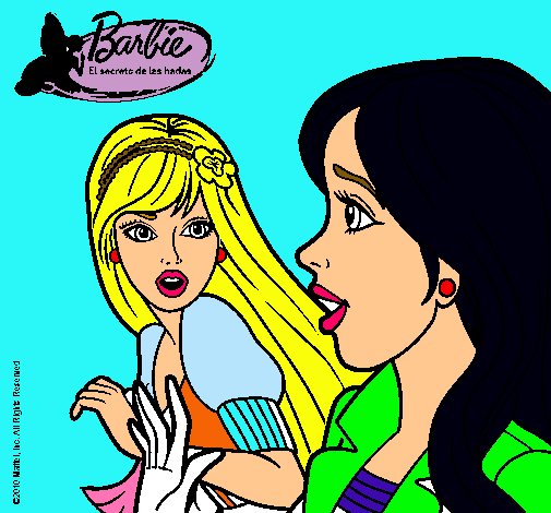 Dibujo Barbie sorprendida pintado por Dianavan