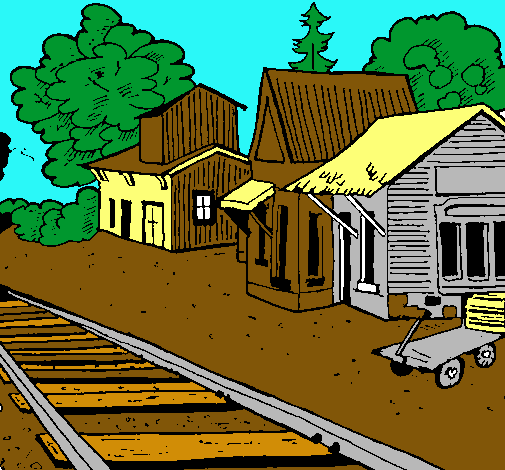 Dibujo Estación de tren pintado por Josh2004