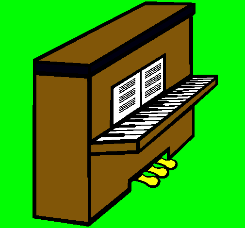 Dibujo Piano pintado por tiadani