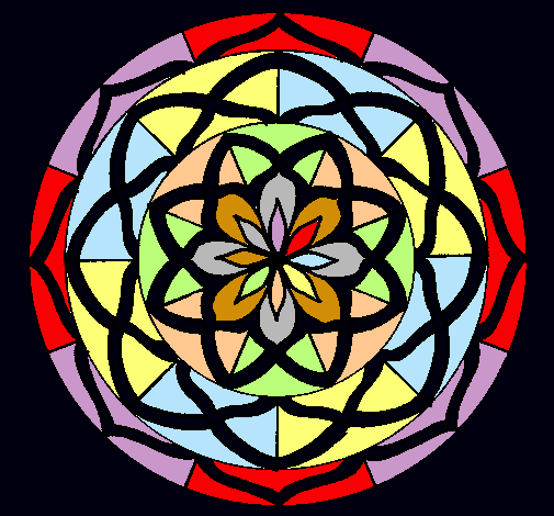 Dibujo Mandala 6 pintado por anajackson