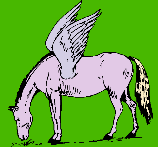 Dibujo Pegaso pintado por nenax